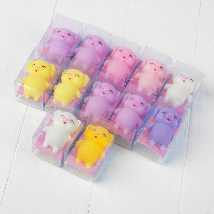 Мялка антистресс "Свинка", цвета МИКС