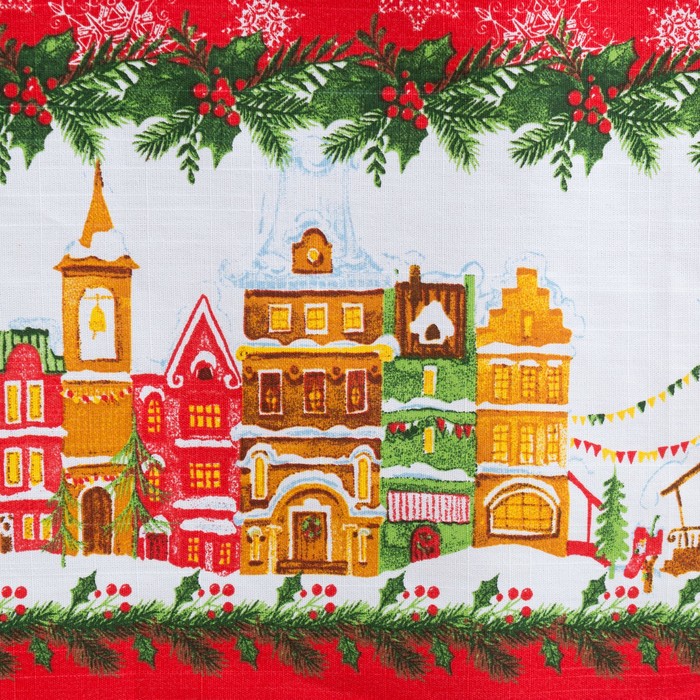 Скатерть "Волшебный город" 110х144 см, 100% хлопок, 164 г/м2