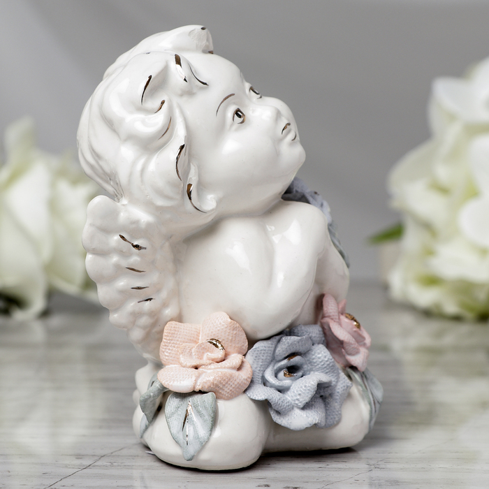 Статуэтка "Ангел мальчик" лепка большая