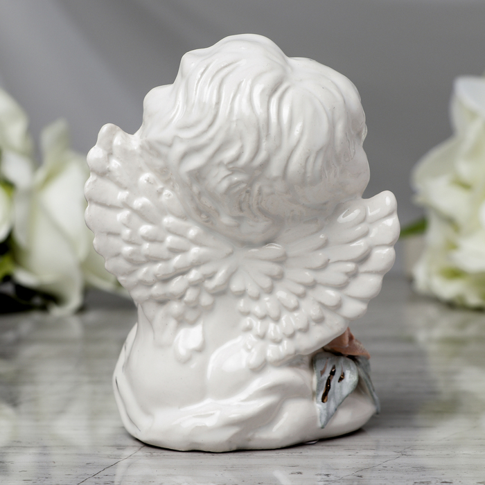 Статуэтка "Ангел мальчик" лепка большая