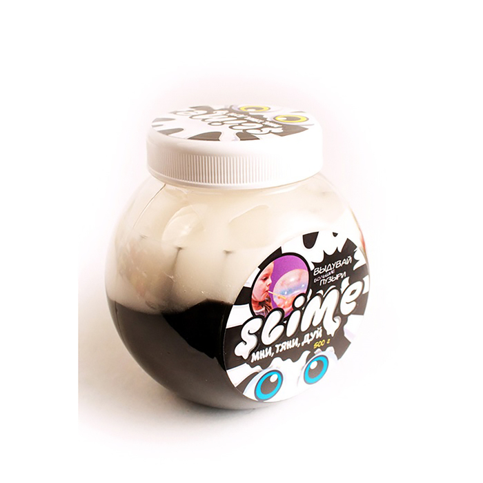 Игрушка ТМ «Slime «Mega Mix», черный + белый, 500 г. S500-4