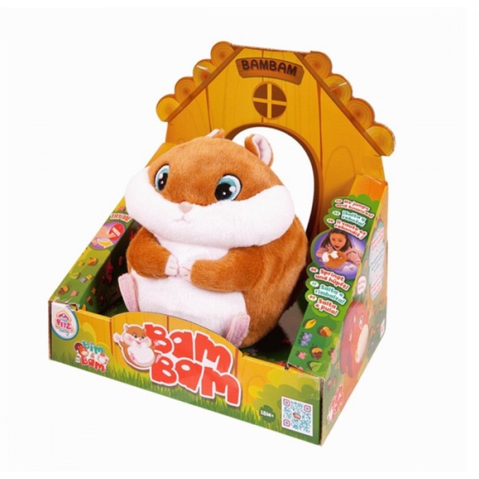 Игрушка интерактивная «Хомяк Bambam» со звуковыми эффектами