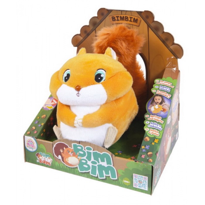Игрушка интерактивная «Белка Bimbim» со звуковыми эффектами