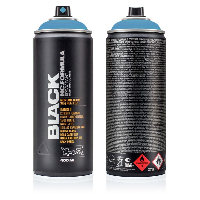 Краска MONTANA BLACK, голубая лагуна, 400 мл
