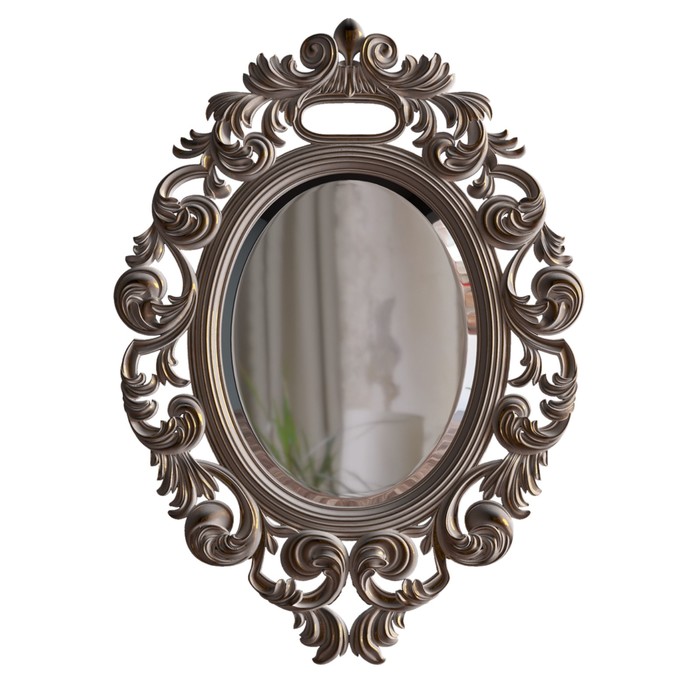 Зеркало в раме Cleopatra Gold White, 700 × 50 × 1000 мм