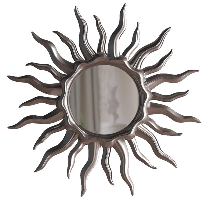 Зеркало в раме SUN Silver, 1200 × 50 × 1200 мм, цвет серебро