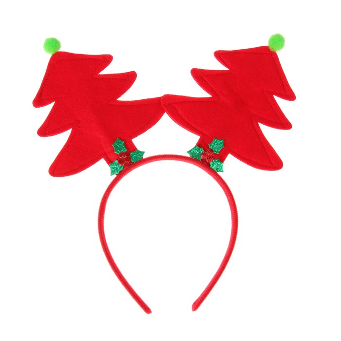 Карнавальный ободок "Елки", цвета МИКС
