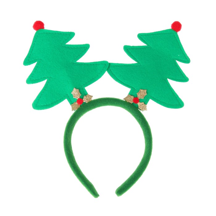 Карнавальный ободок "Елки", цвета МИКС