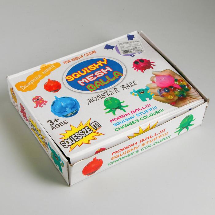 Мялка с гидрогелем "Паук", цвета МИКС