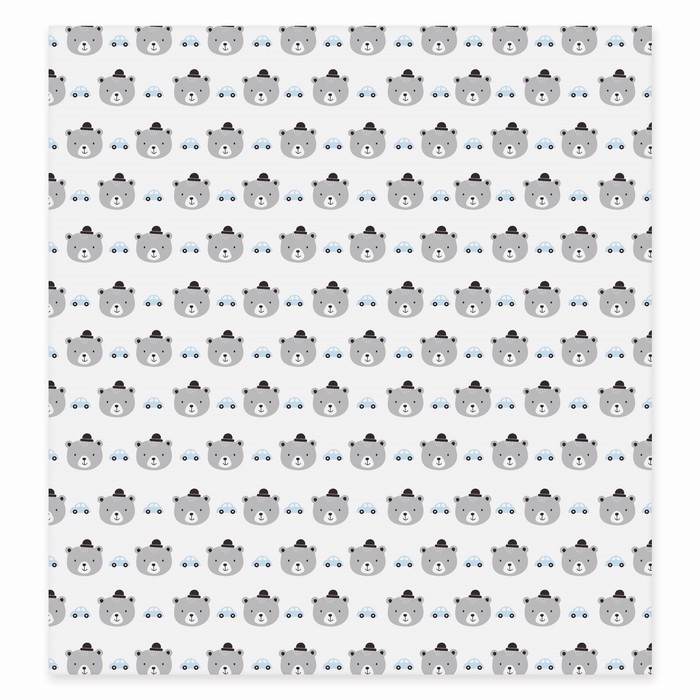 Бумага для скрапбукинга «Медвежонок», 20 × 21,5 см, 180 г/м