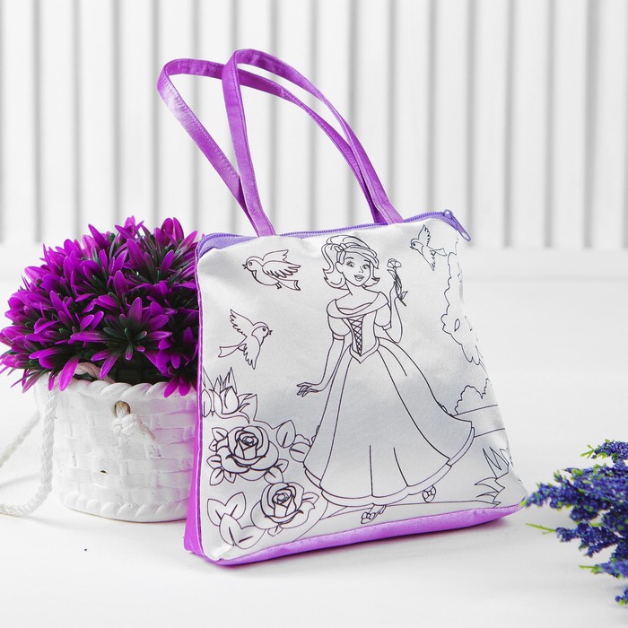 Сумочка для росписи с фломастерами и стразами "Принцессы" B1525859-PR