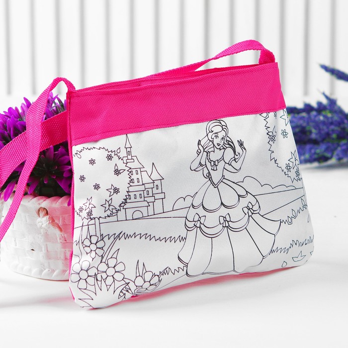 Сумочка для росписи "Принцессы" с фломастерами и стразами ST-1506-PR