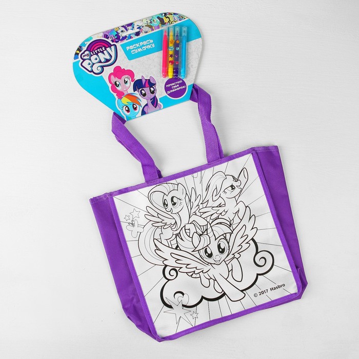 Сумочка для росписи My Little Pony с фломастерами и стразами ST-1507-MLP