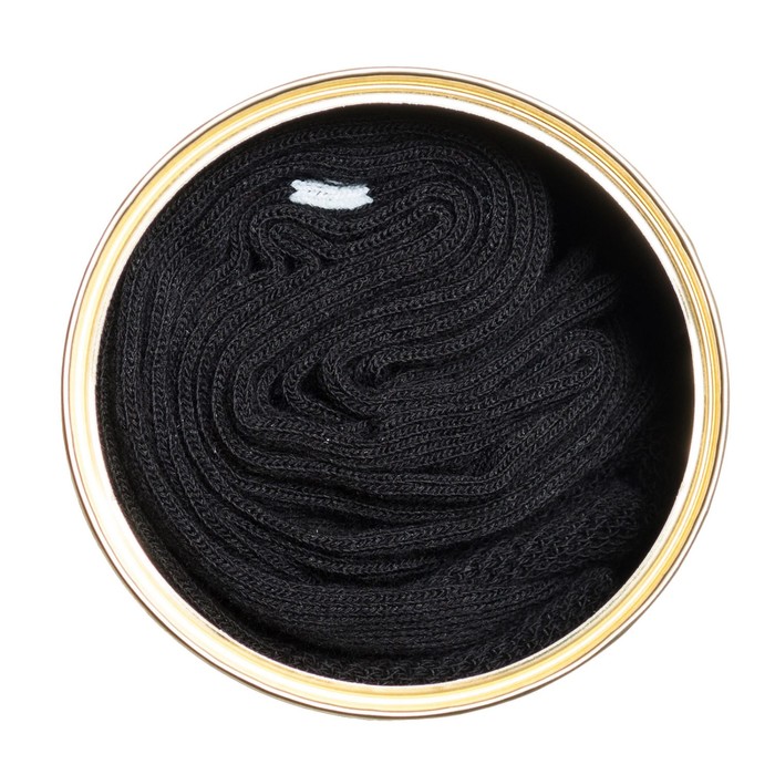 Носки в консервной банке ТРИО "Носки сурового мужика" (носки мужские, цвет черный)