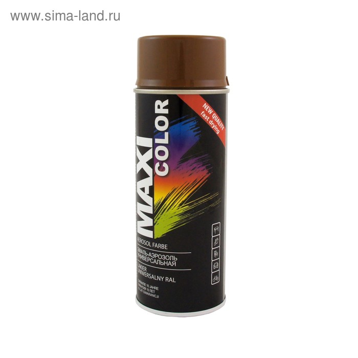 Эмаль-аэрозоль MAXI COLOR RAL8024, бежево-коричневая, 400 мл