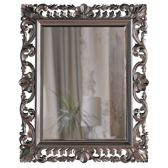 Зеркало в раме Primavera Silver, 800 × 35 × 1000 мм, цвет серебро