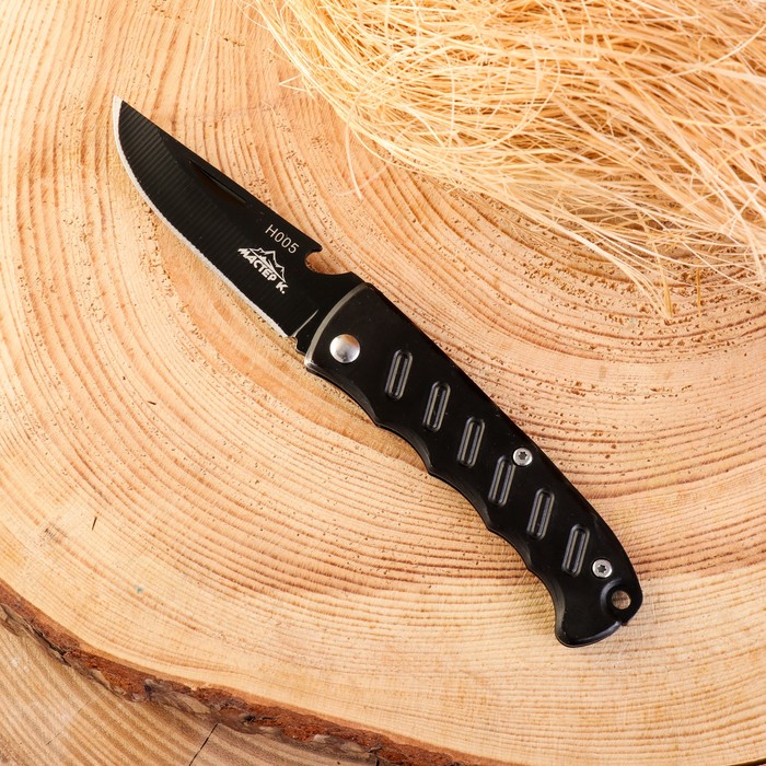 Нож складной Мастер К, 6 полос, без фиксатора, 15.5х2.5 см