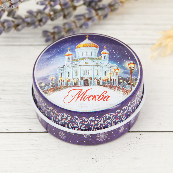 Свеча в баночке «Москва. Храм Христа Спасителя», 4.4 см