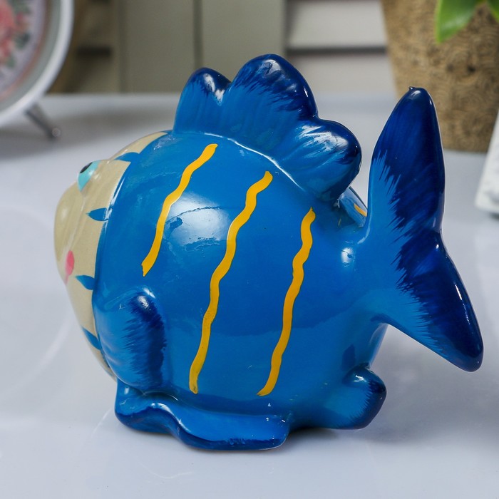 Копилка керамика "Рыбка глазастая" МИКС 9,5х13,5х8,5 см