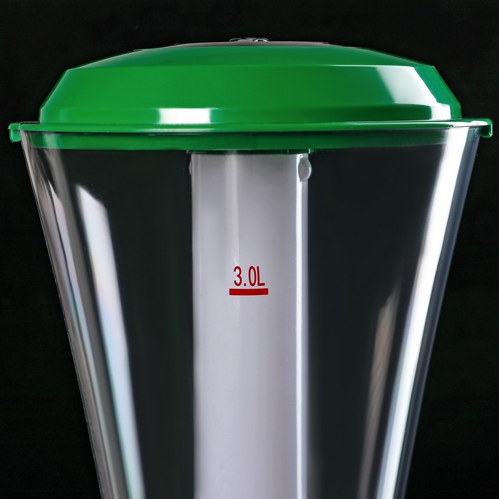 Башня пивная 3 л Grand, колба с подсветкой, 3 батарейки, цвет зеленый