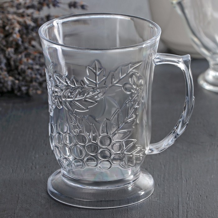 Кружка 300 мл "Лоза", цвет прозрачный
