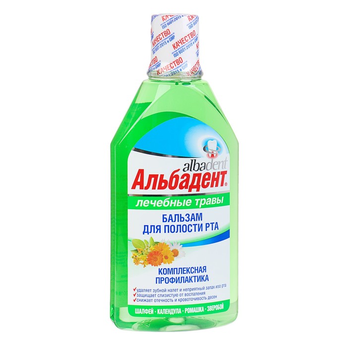 Бальзам Альбадент "Лечебные травы" бальзам для полости рта, 400 мл