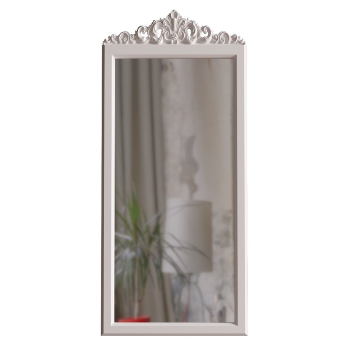Зеркало в раме Corona № 8 White, 800 × 50 × 1800 мм, цвет белый
