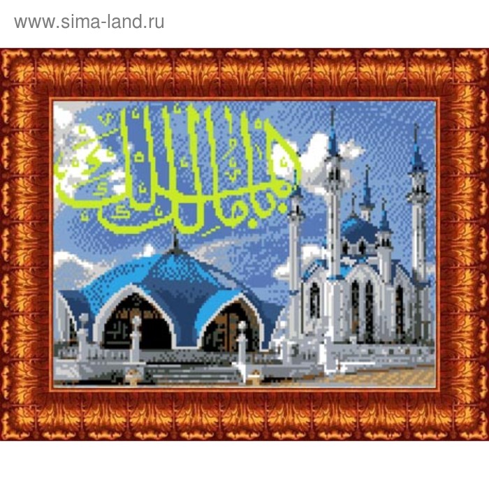 канва с нанесённым рисунком для вышивки крестиком мечеть кул шариф размер 20 3x30 см Канва с нанесённым рисунком для вышивки крестиком «Мечеть Кул Шариф», размер 20,3x30 см