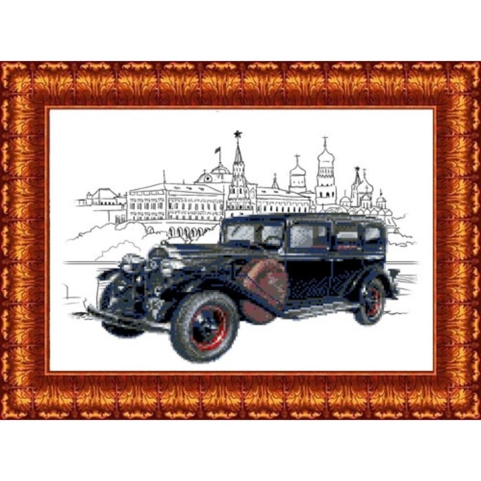 Набор крестом канва с рисунком "Красный путиловец"