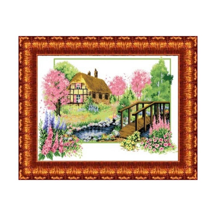 Набор счетным крестом "Весеннее цветение"