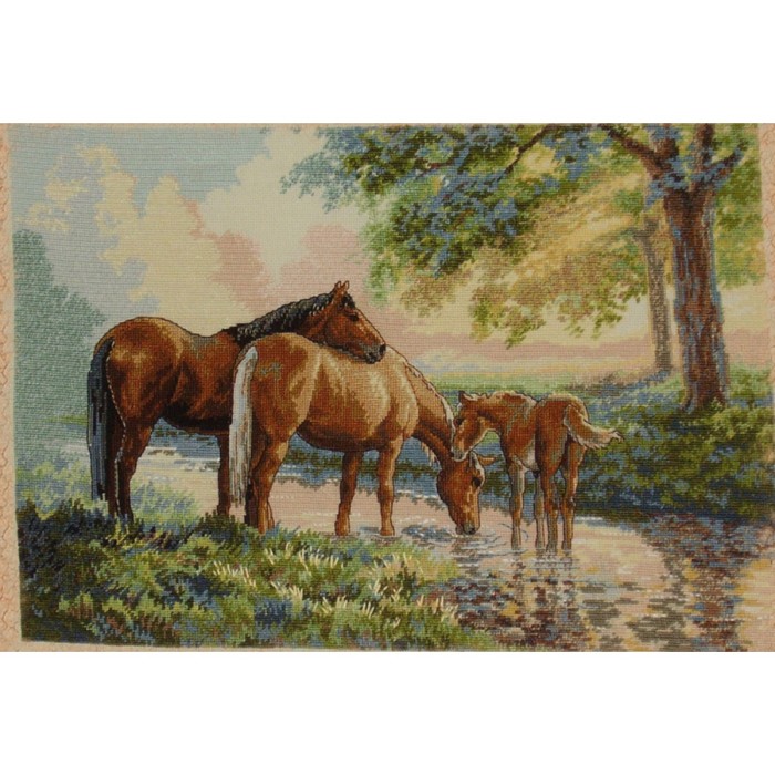 Набор счетным крестом "На водопое"