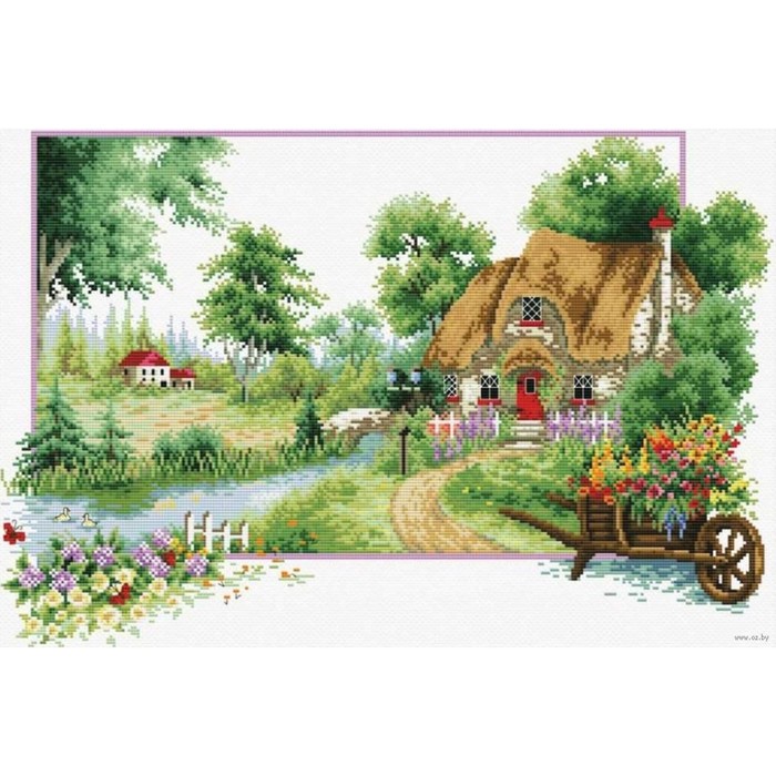 Набор счетным крестом "Летний аромат"