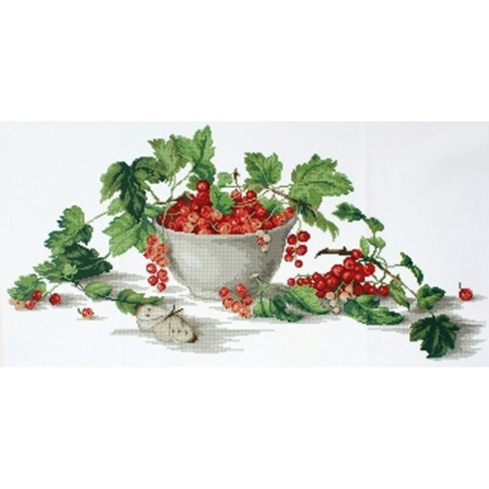 Набор счетным крестом "Натюрморт смородина"