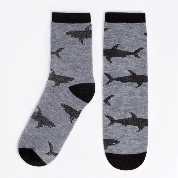 Носки мужские "Лучший рыбак" в коробке, размер 41-44 (27-29 см)