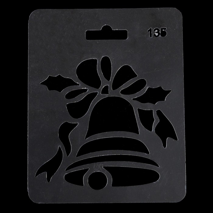 Трафарет пластик "Колокольчик" 11х14 см