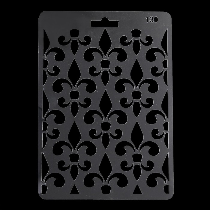 Трафарет пластик "Узор" 14х20 см