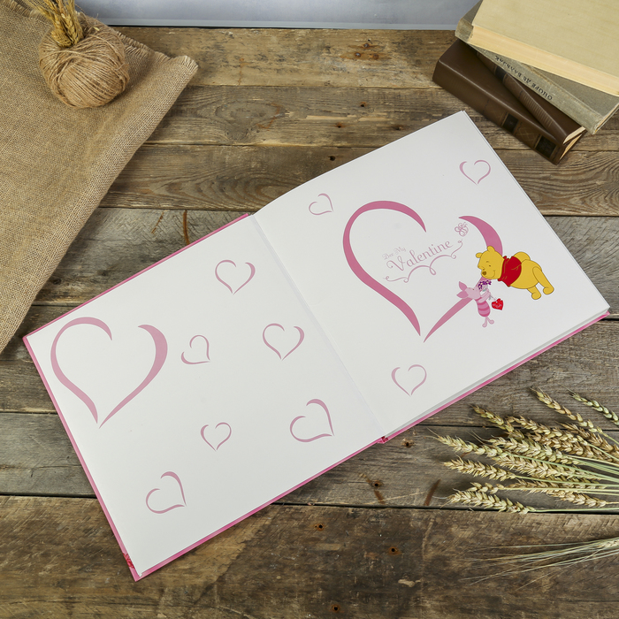 Фотоальбом магнитный 20 листов Bee My Valentyne книжный переплет в кейсе 32х32 см МИКС