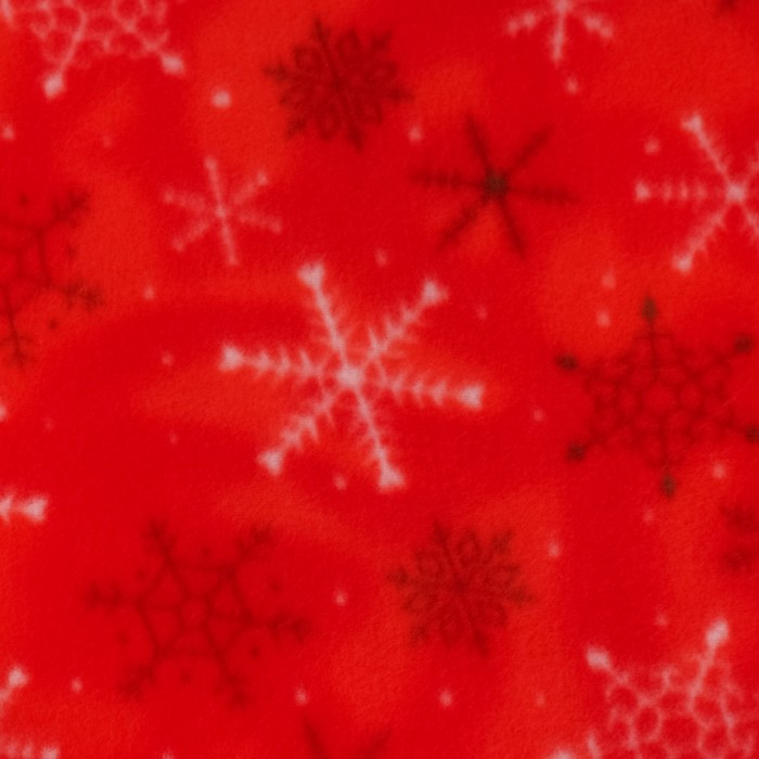 Плед "Экономь и Я" 150х180 см Снежинки красные