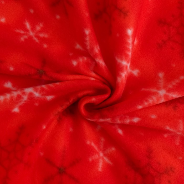 Плед "Экономь и Я" 150х180 см Снежинки красные