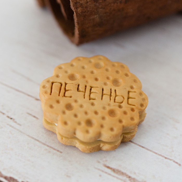 Силиконовый молд "Печенье-сэндвич"