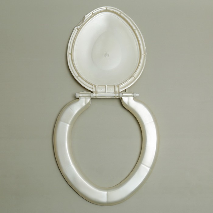 Сиденье для унитаза, цвет белый перламутр