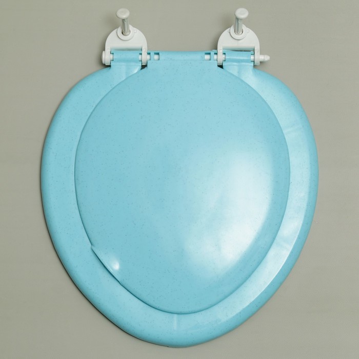 Сиденье для унитаза, цвет бирюзовый мрамор