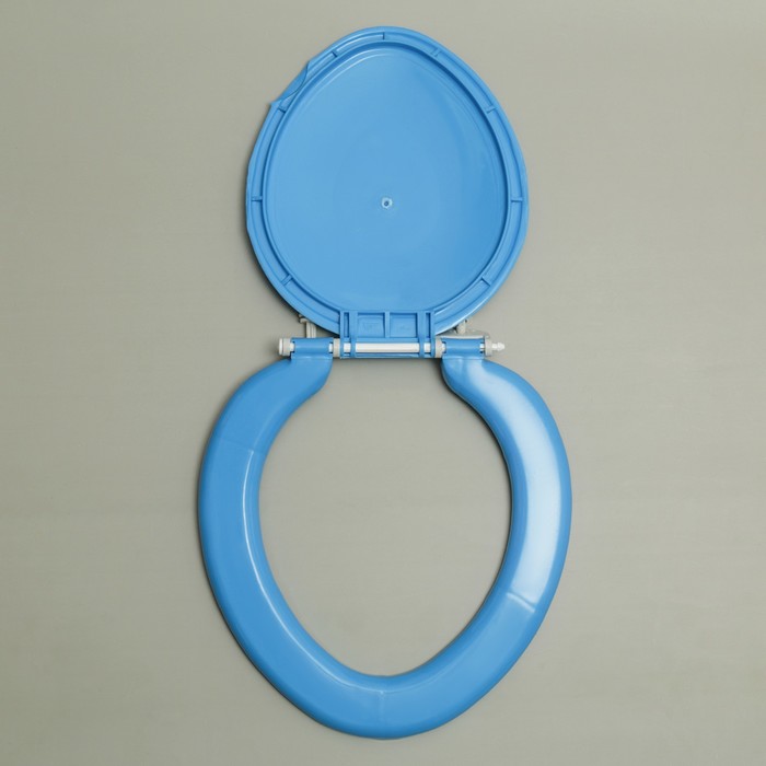 Сиденье для унитаза, цвет голубое