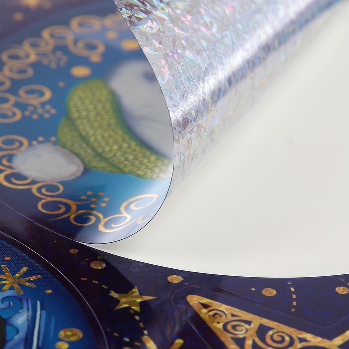 Набор наклеек "Мишки", металлизация, 33х24см