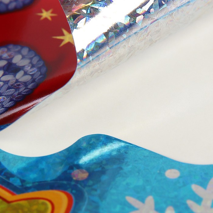 Набор наклеек "Веселые зверушки", металлизация, 33х24см