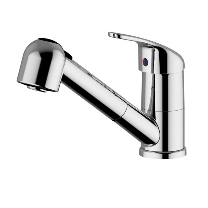 Смеситель для кухни Zipponi ARA, с вытяжным изливом, цвет хром