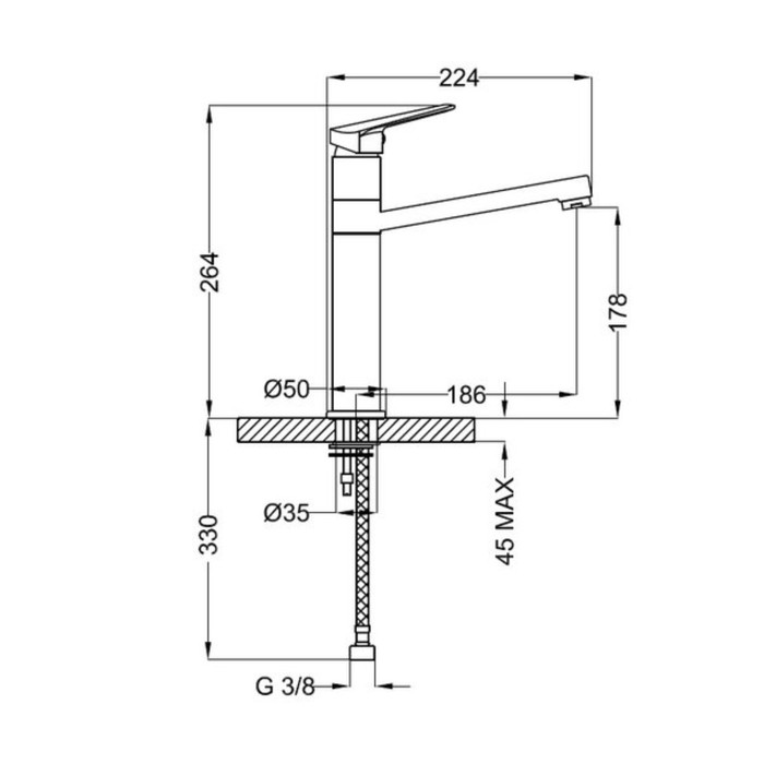 Смеситель для кухни Zipponi STARS, цвет хром