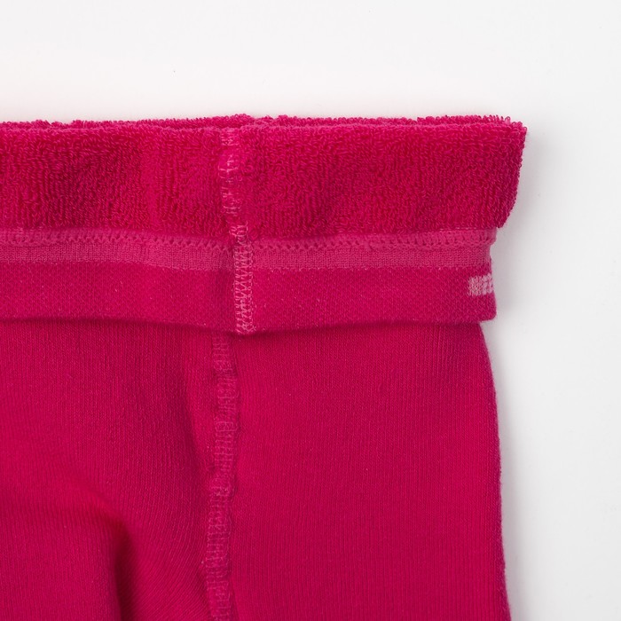 Колготки детские плюшевые, цвет розовый МИКС, рост 68-74 см