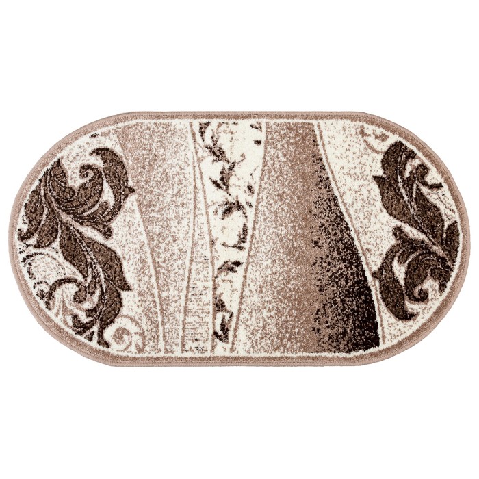 Ковер Фризе Эспрессо f3198/a5o/es овал 60х110 см, 100% ПП