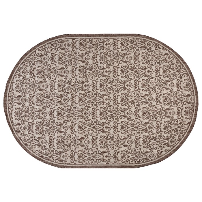 Ковер Циновка sz1805/z1o/17 овал 160х230 см, 100% ПП